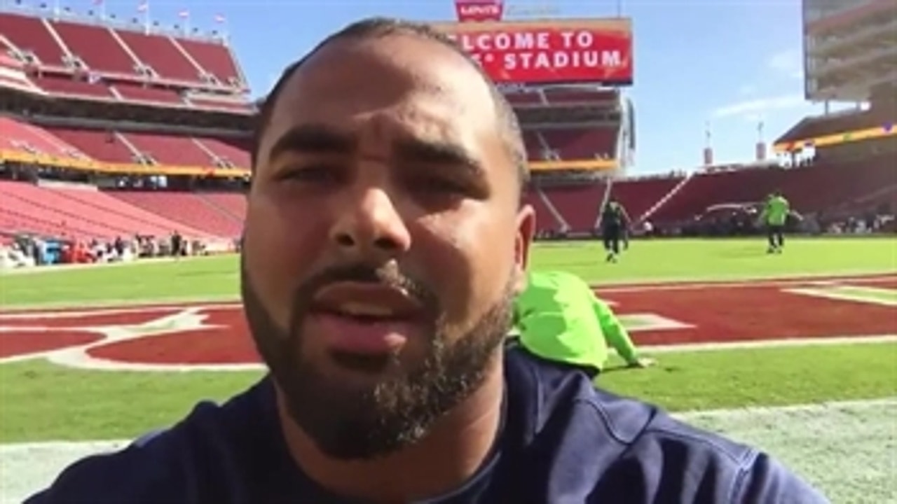 Jordan Hill on the field before Thursday Night Football - PROcast