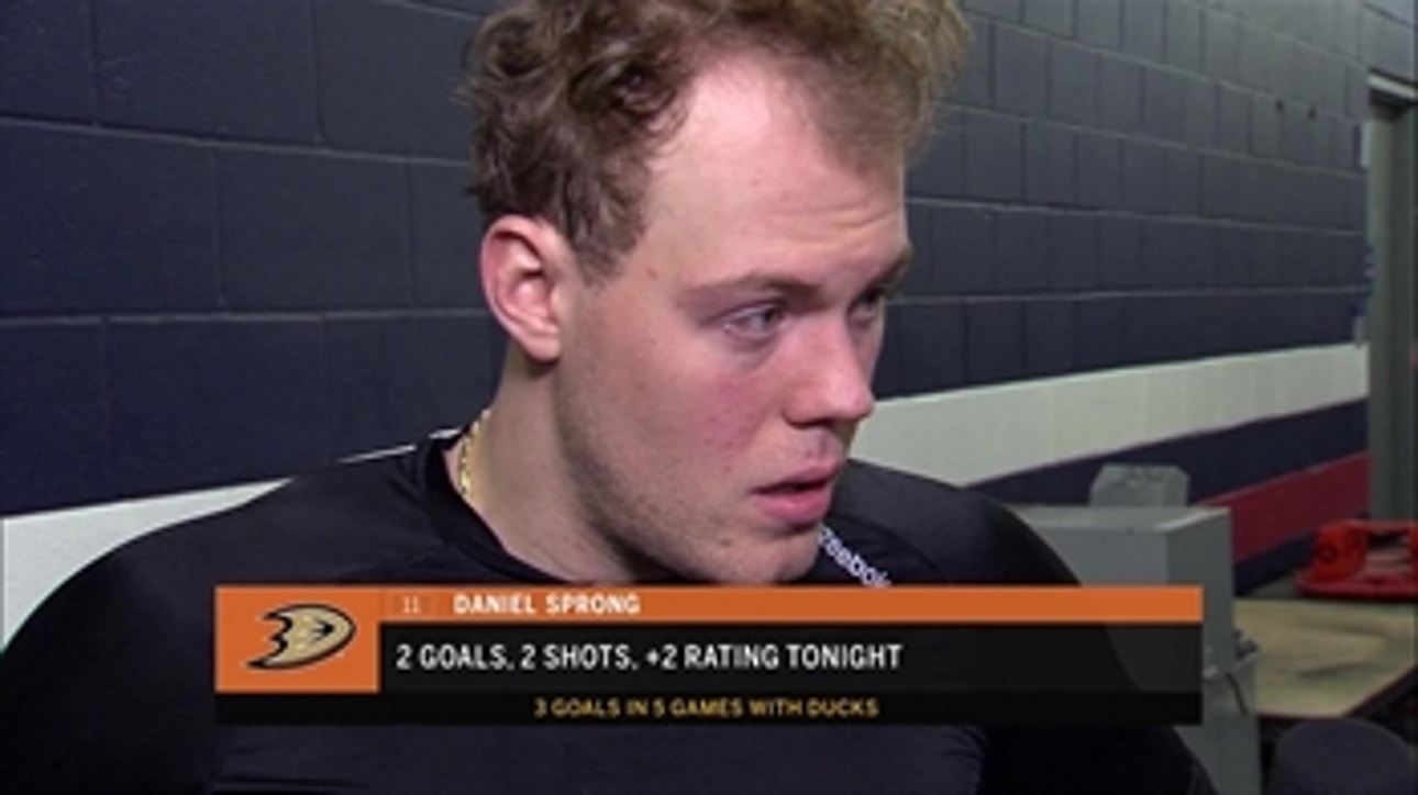 Daniel Sprong after his game-winning goal: 'As a team, we are playing really well'