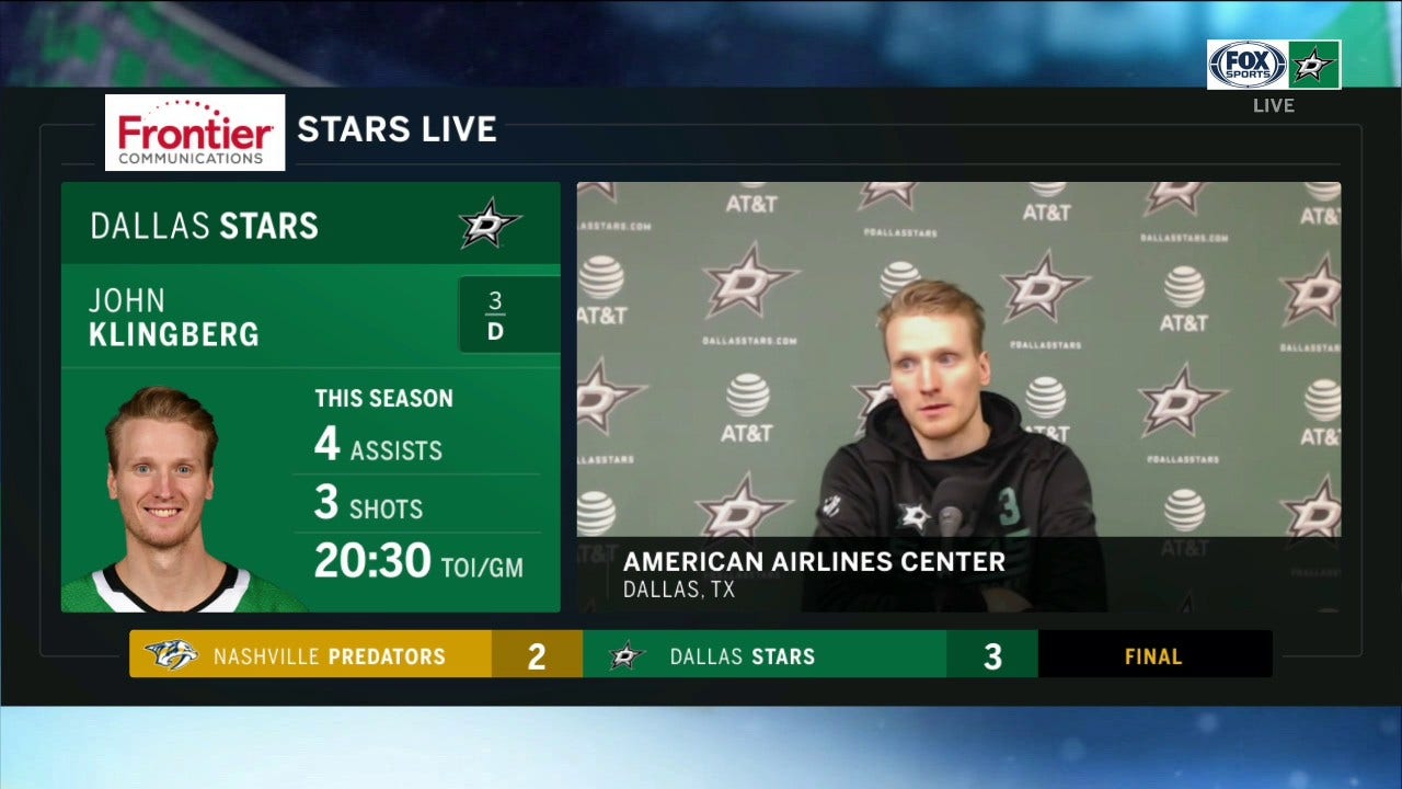 John Klingberg: 'We have a lot of options, we feel good about it now'