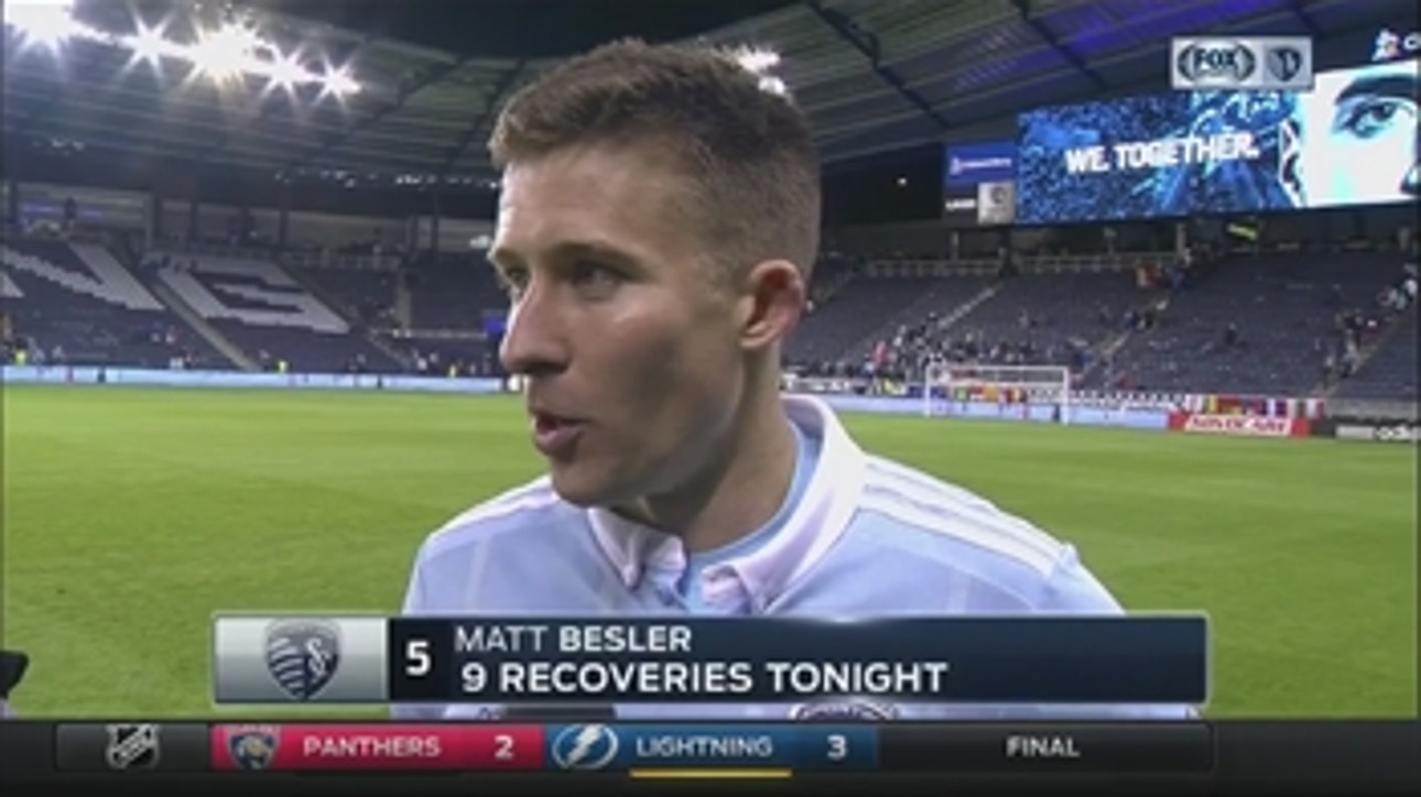 Sporting KC's Matt Besler: 'We were pushing there at the end'