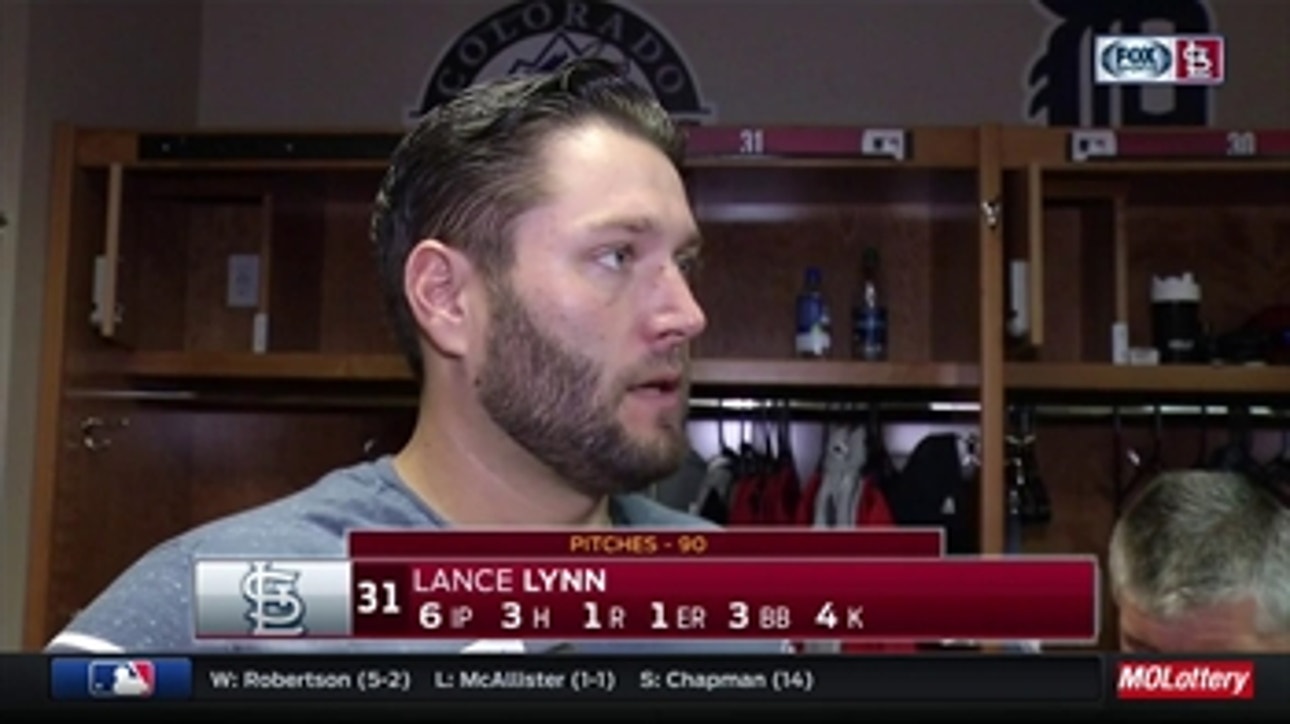 Lance Lynn: 'Everything was pretty good' in start against Reds