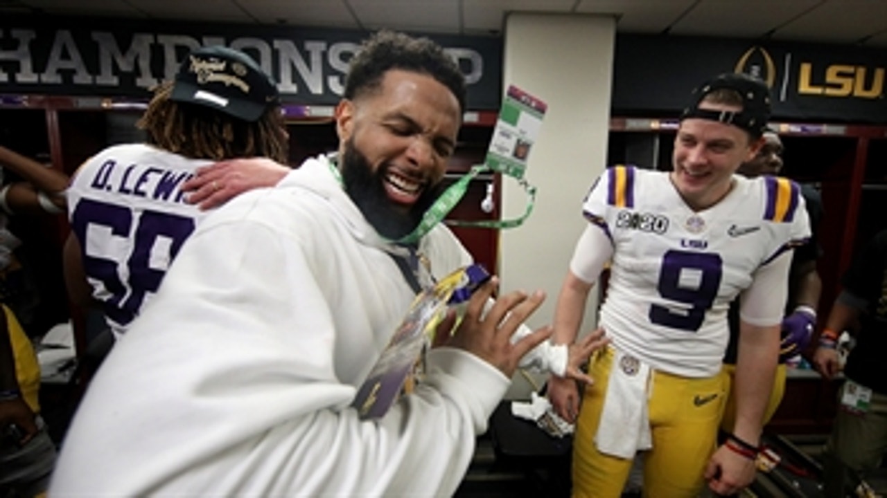 Nick Wright reacts to Odell Beckham Jr handing out cash to LSU players after National Championship