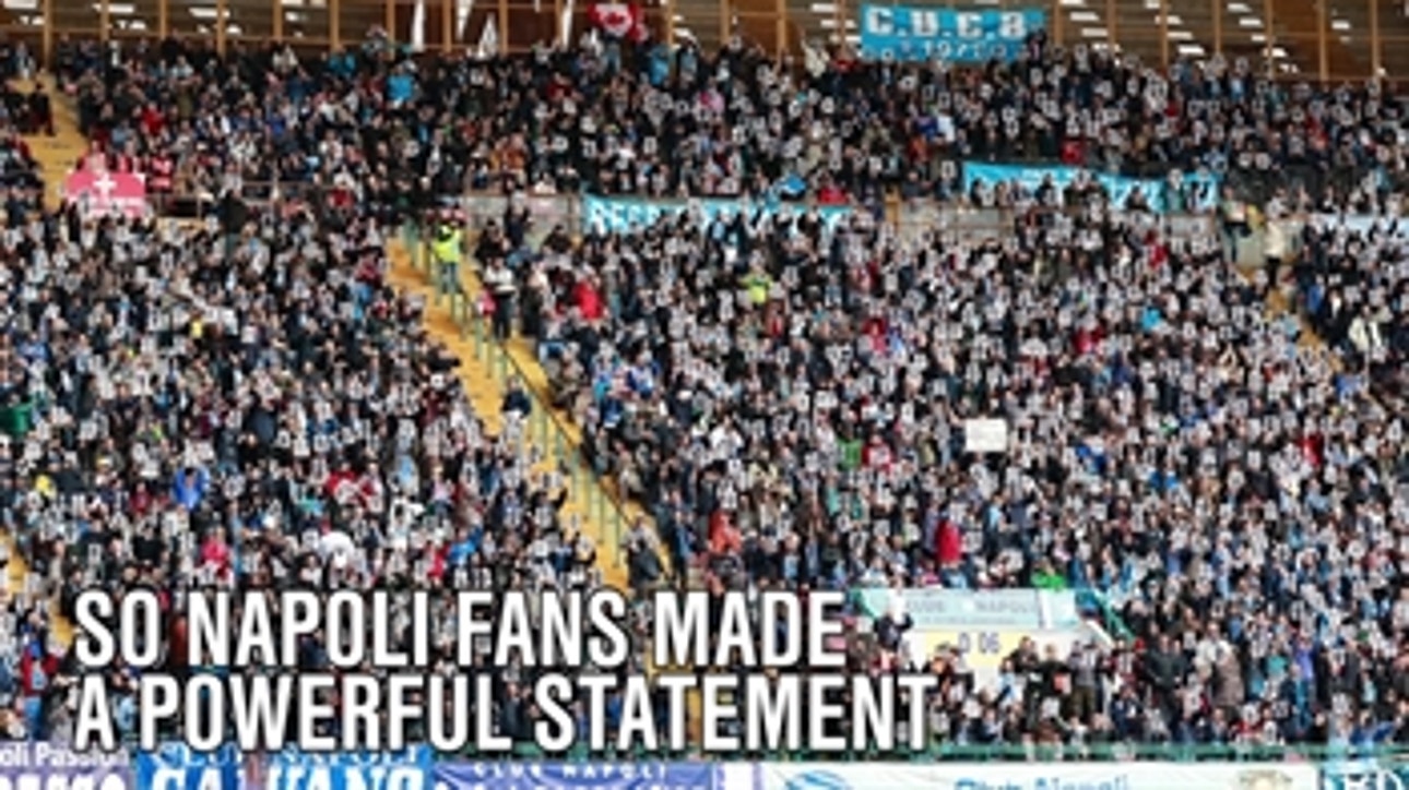 Napoli fans take powerful stand against racism