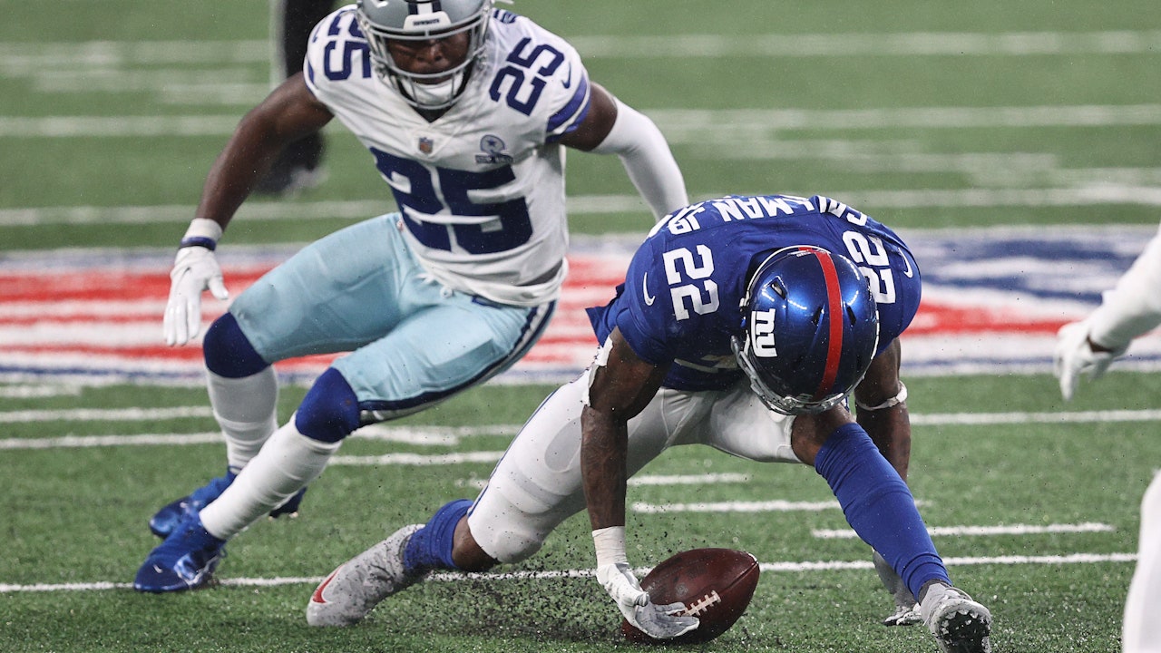 Mike Pereira reacts to Giants' Dante Pettis' controversial catch, Wayne Gallman's fumble recovery vs. Cowboys