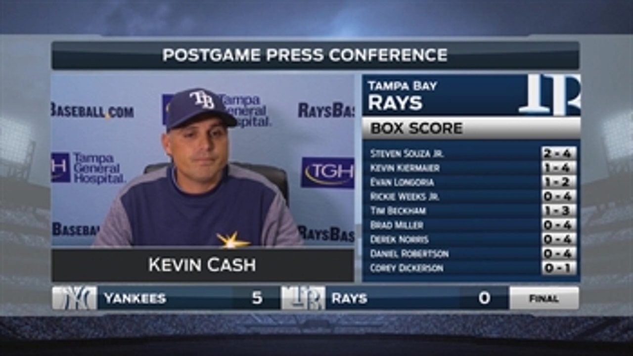 Kevin Cash: 'We're gonna have some nights where it's quiet'