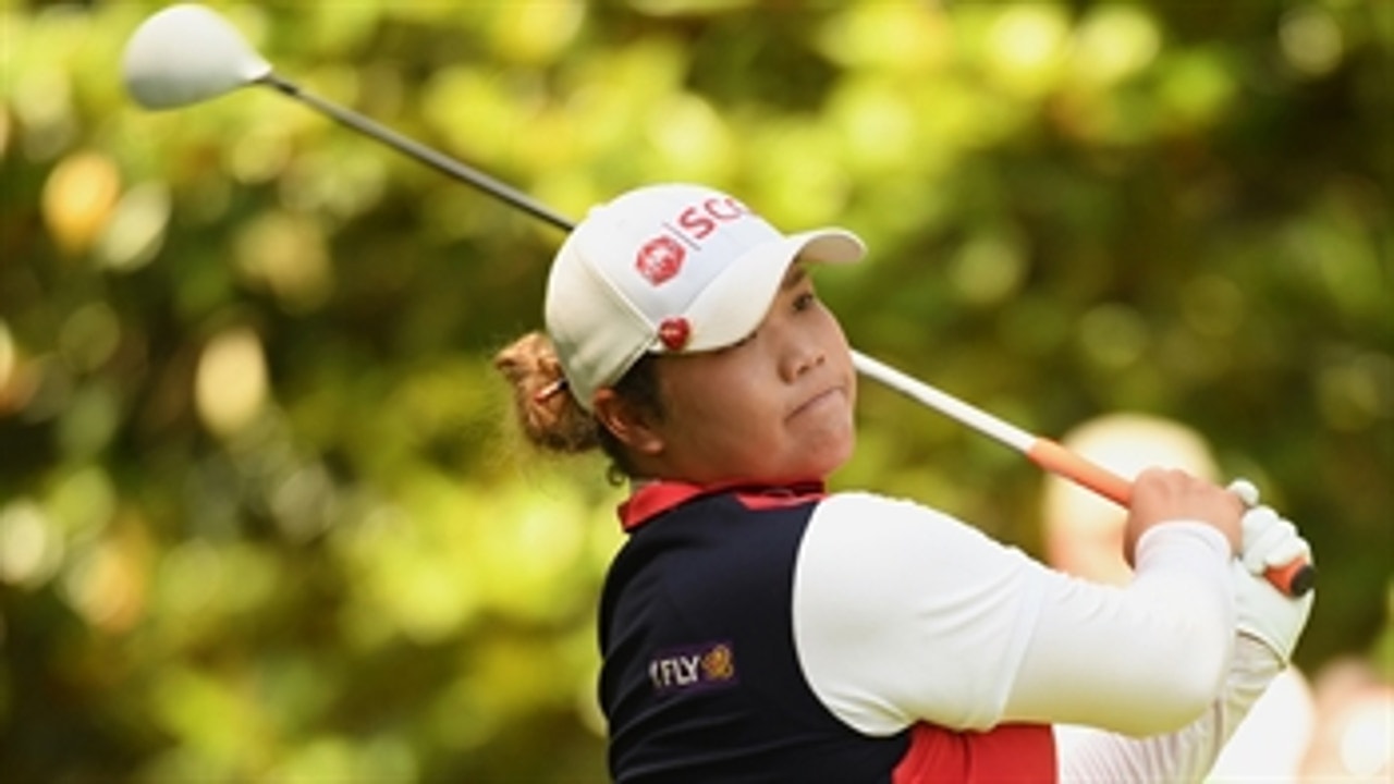 Ariya Jutanugarn birdies the 3rd hole to improve to 9 under