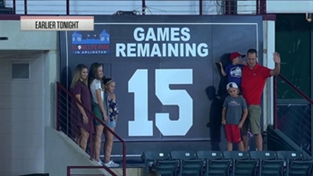 David Murphy helps Count Down the Remaining Games ' Rangers Live