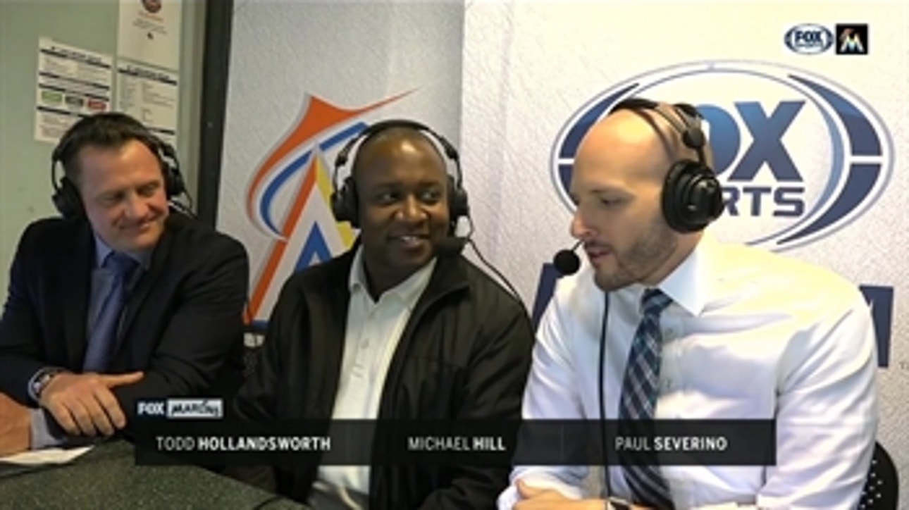 Michael Hill joins Paul Severino and Todd Hollandsworth in the booth