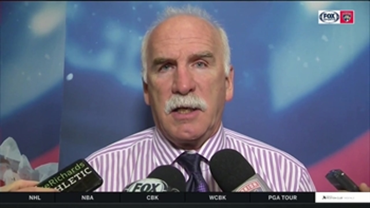 Joel Quenneville recaps keys to win: 'I thought we had a lot of pace right off the bat'
