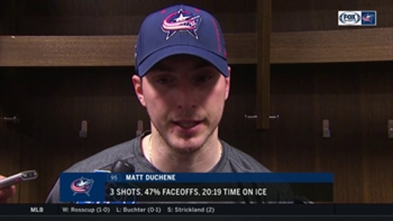 Matt Duchene feels Columbus has to play more excited, loose