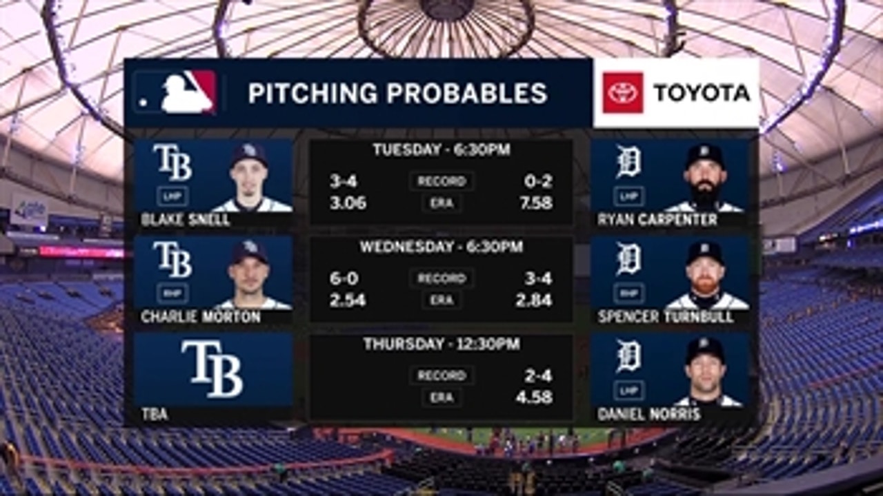 Bump Day returns as Blake Snell starts for Rays in opener in Detroit