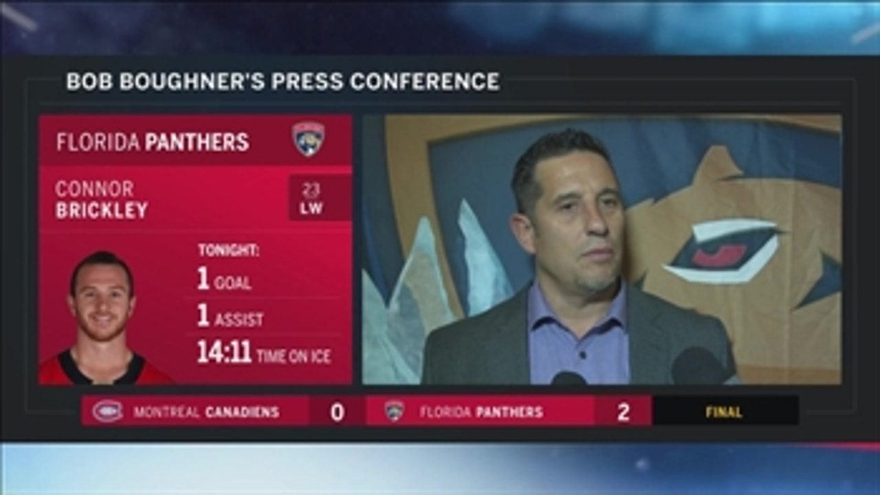 Bob Boughner likes the versatility along Panthers' lines