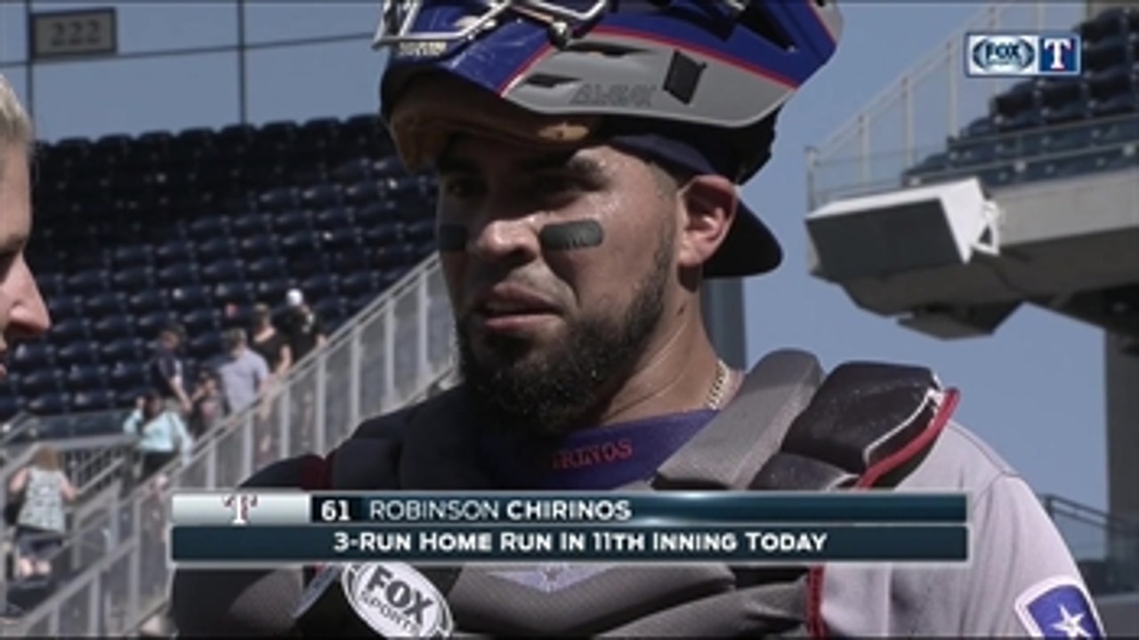 Robinson Chirinos hits 3-run home run, Rangers win