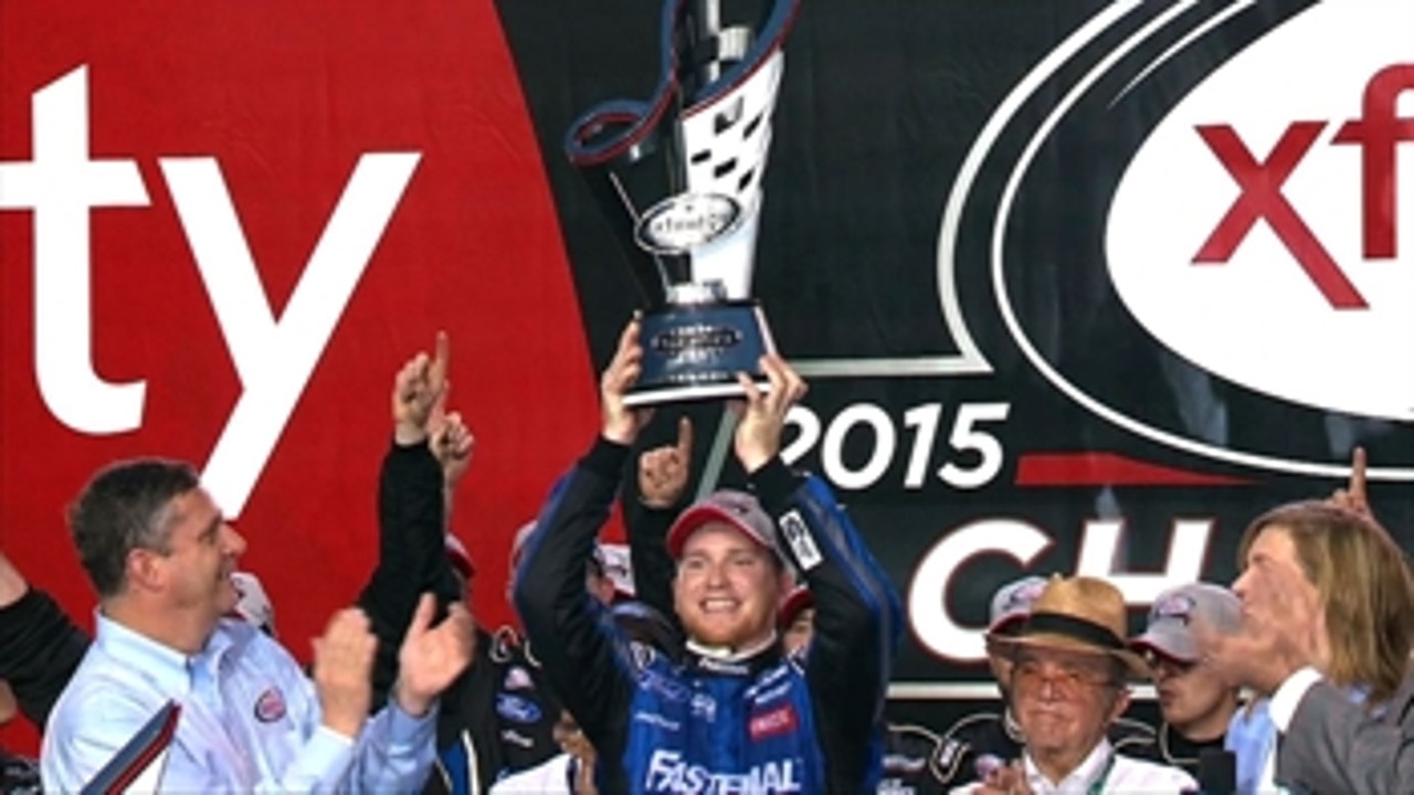 NXS: Chris Buescher Accepts Championship Trophy - Homestead 2015