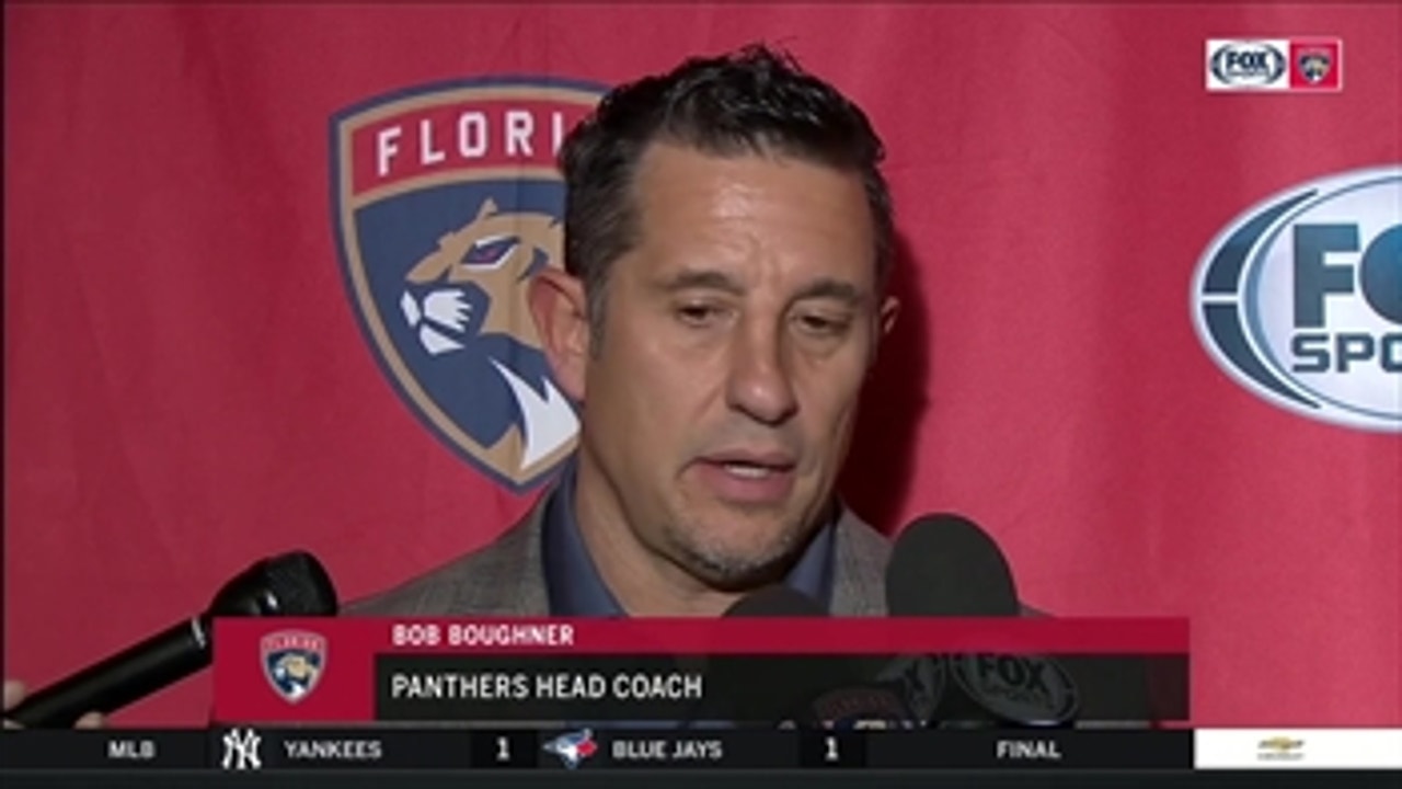 Bob Boughner details how Panthers overcame slow start to top Sharks on the road