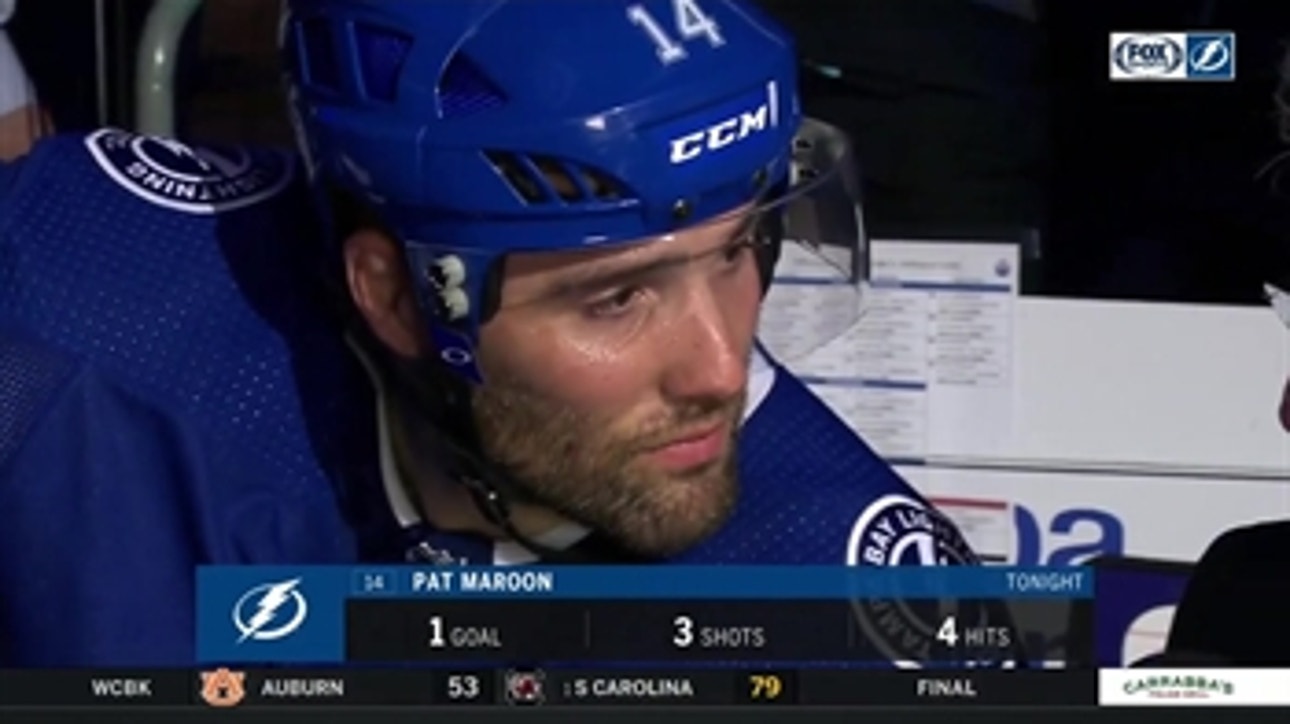 Pat Maroon on Lightning's home win over Oilers