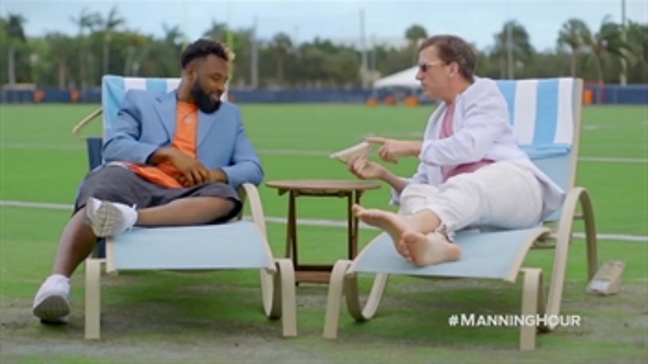 Cooper Manning eats Tuna with Jarvis Landry #MANNING HOUR ' FOX NFL KICKOFF
