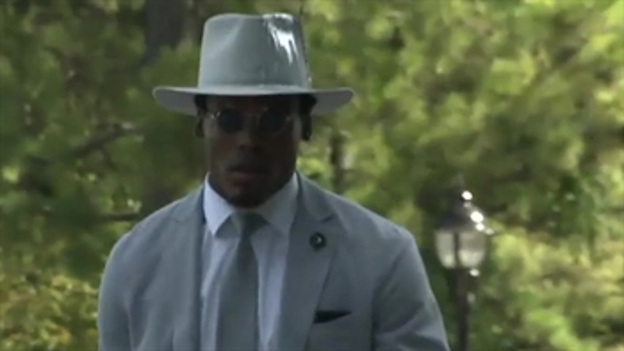 Watch: Cam Newton stylin' on the way to Sunday's game