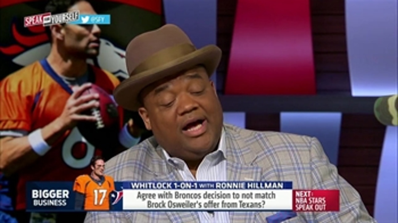 Whitlock 1-on-1: Ronnie Hillman on athletes taking stands on social issues - 'Speak For Yourself'