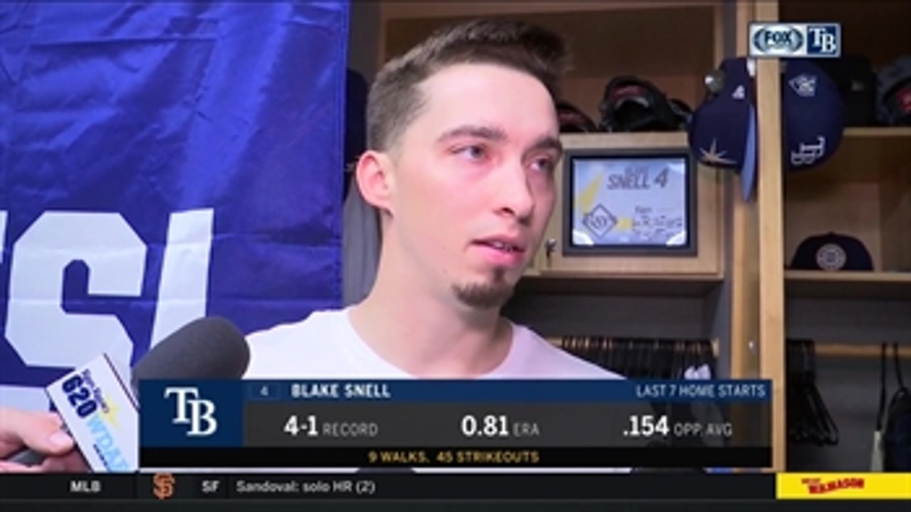 Rays LHP Blake Snell says he had a frustrating night pitching