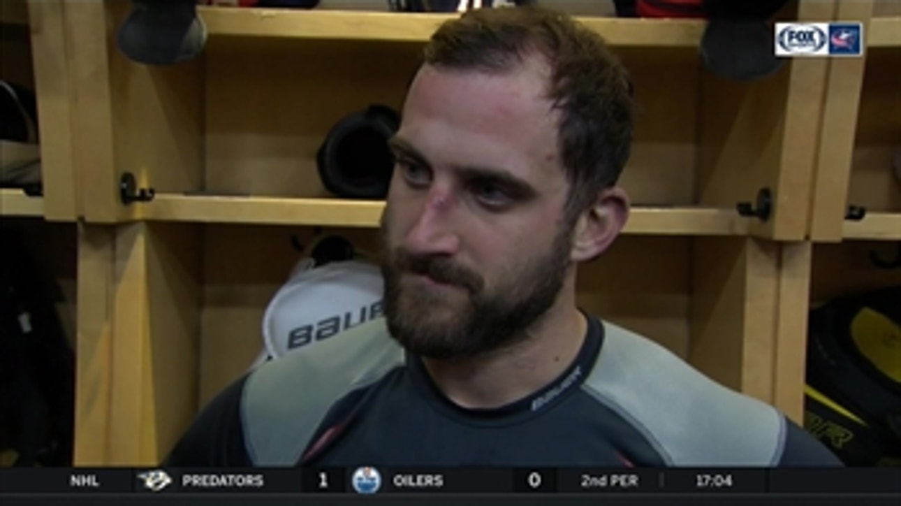 Nick Foligno grabs his 100th goal as a Columbus Blue Jacket but is more proud of the way his team bounced back