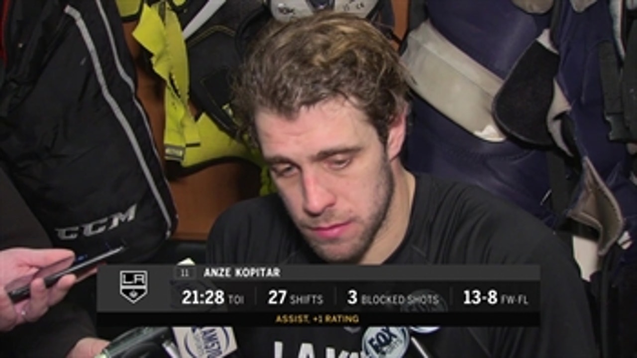 Anze Kopitar chips in with assist for LA Kings during loss to Chicago