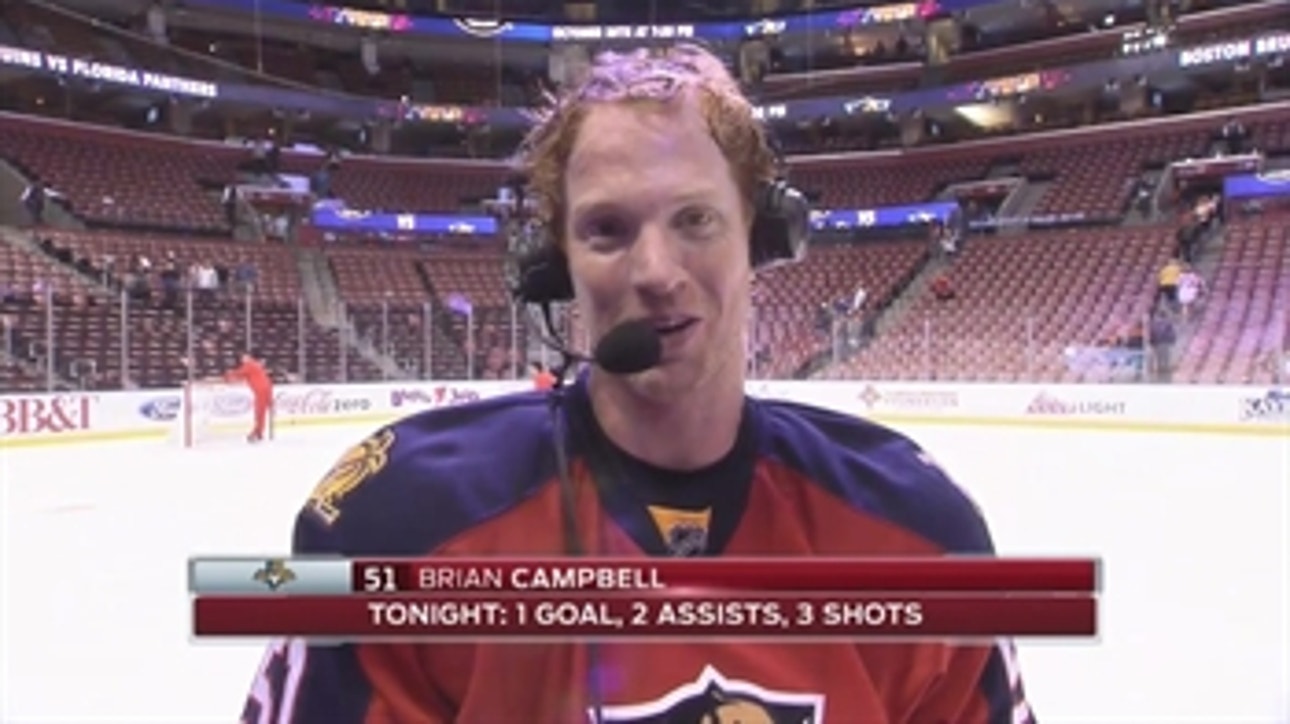 Florida Panthers' Brian Campbell scores first career short-handed goal