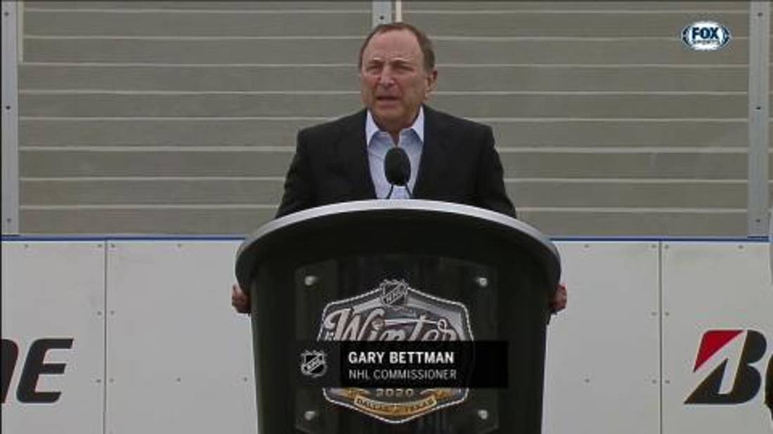 NHL Commissioner Gary Bettman formally announces the 2020 Winter Classic Coming To Dallas