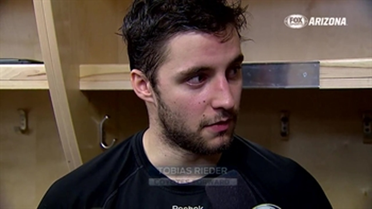 Tobias Rieder: 'The only reason we were in this game was Mike'