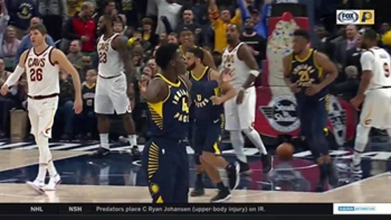 HIGHLIGHTS: Oladipo thrives as Pacers snap Cavs' 13-game winning streak