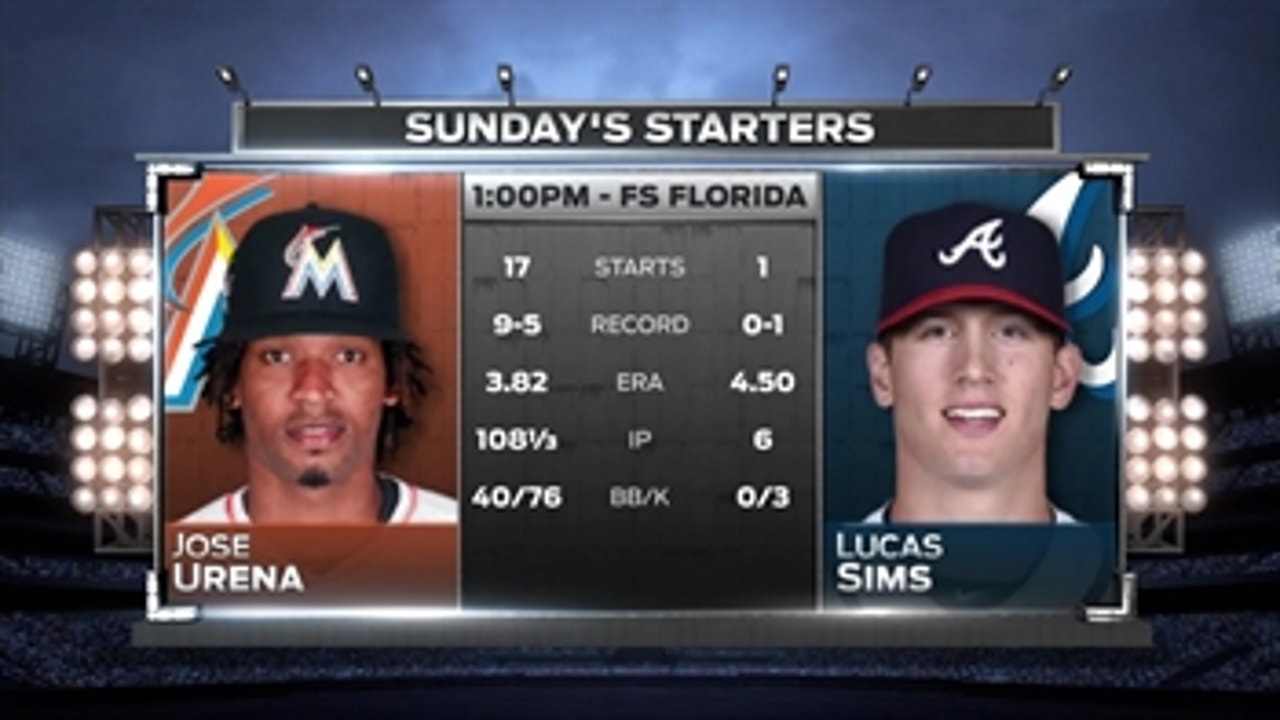 Marlins try to avoid sweep in finale against Braves
