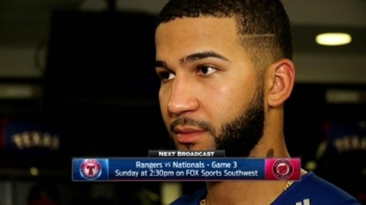 Nomar Mazara on building confidence in win over Nationals