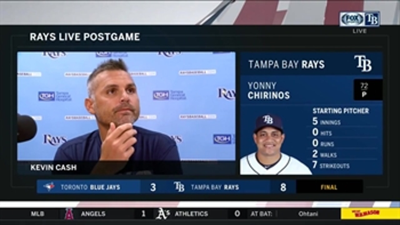 Kevin Cash recaps Rays' 8-3 win over Blue Jays