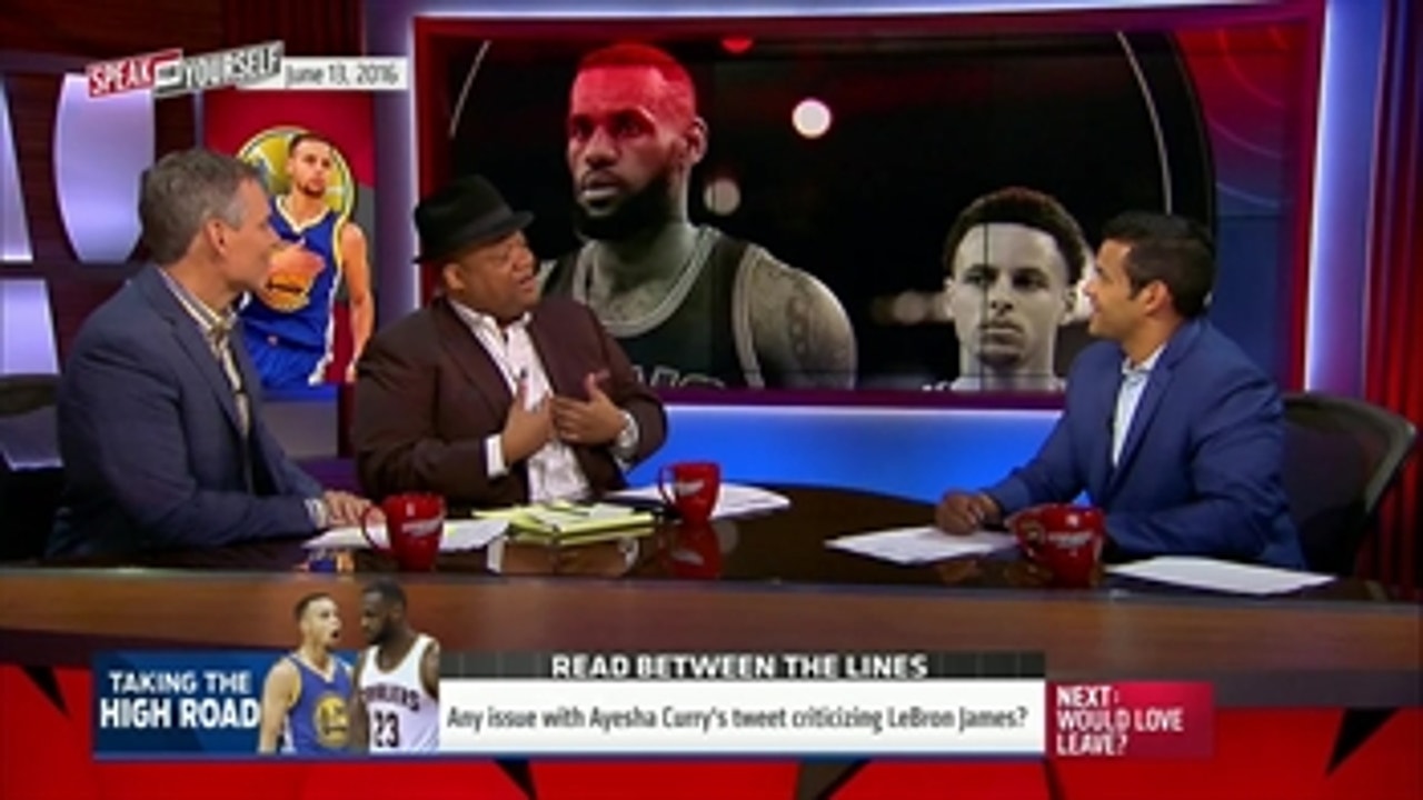 Was it ok for Ayesha Curry to call out LeBron on twitter? - 'Speak for Yourself'