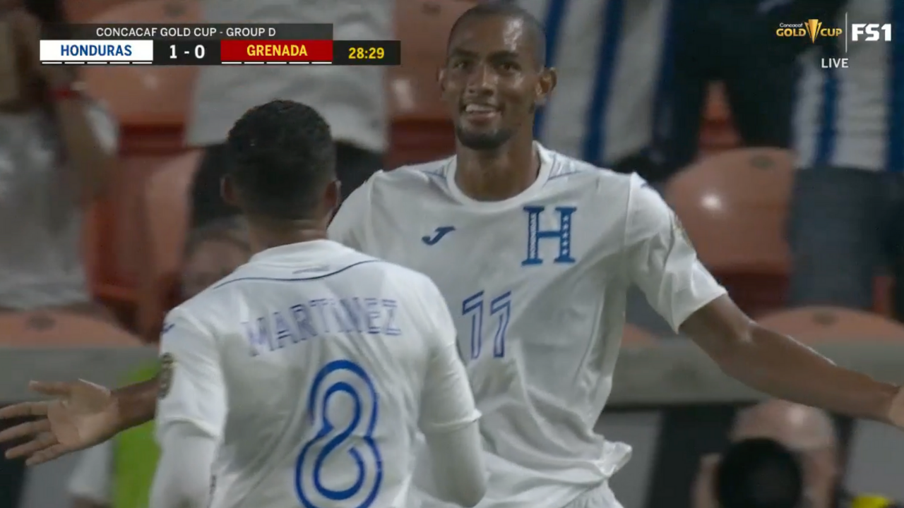 Alexander López to give Honduras an early 1-0 lead vs. Grenada