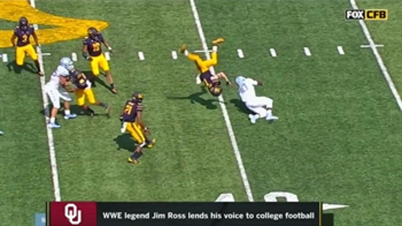 The legendary Jim Ross lends his epic WWE calls to college football's biggest plays