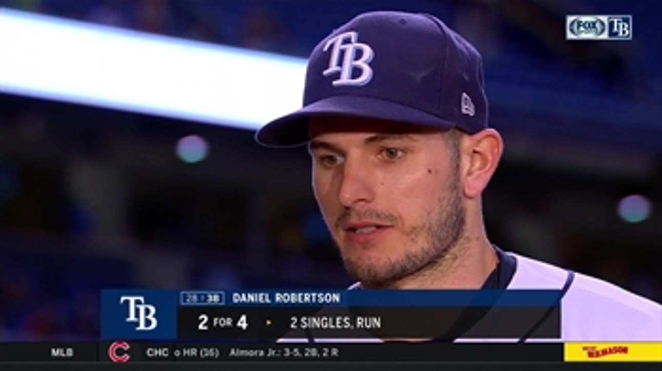 Daniel Robertson on Rays win, going out and competing