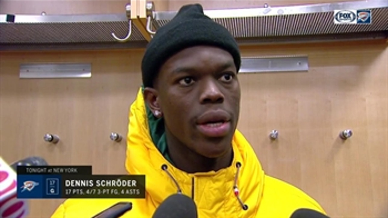 Dennis Schroder talks about his shooting, win vs. Knicks