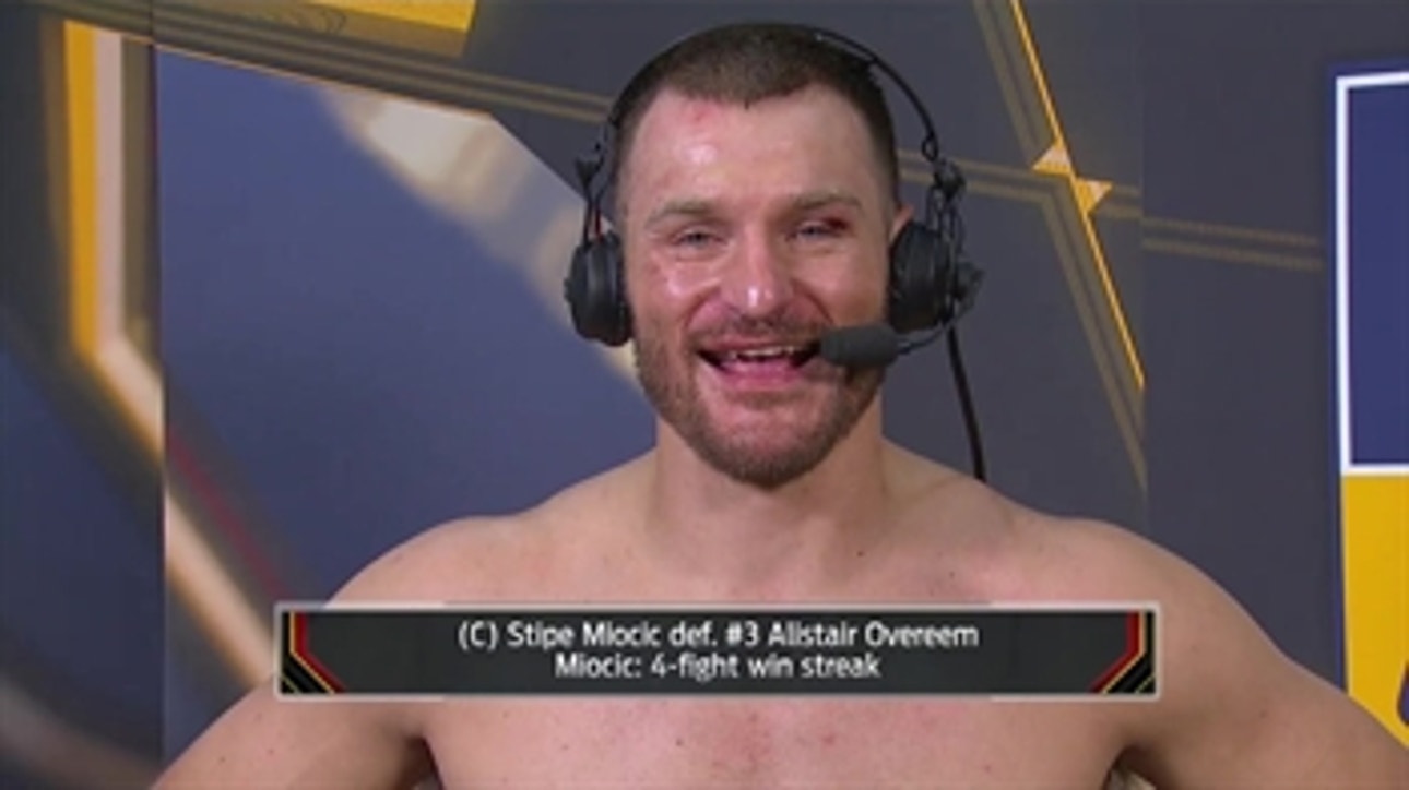 Stipe Moicic retains his title in his hometown of Cleveland