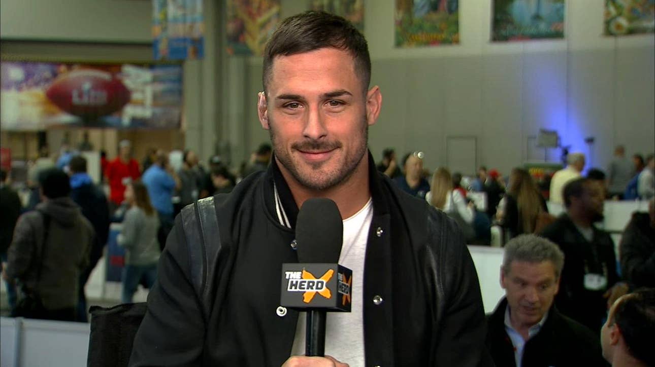 Danny Amendola jokes with Colin over mediocre comment, talks Brady & Gronk's future ' NFL ' THE HERD