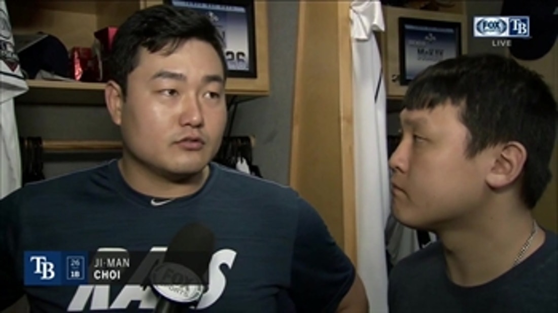 Ji-Man Choi talks his walk-off, hustle of the Rays