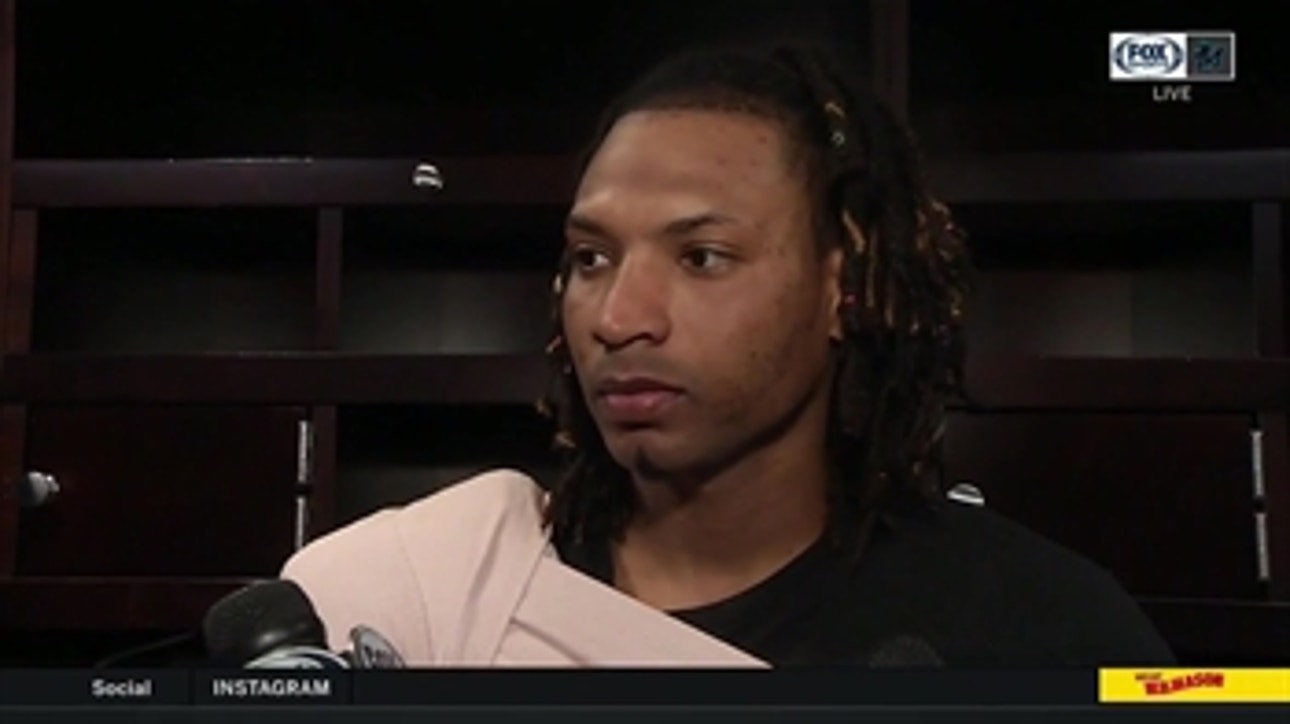 Jose Urena talks his performance today on the mound and at the plate