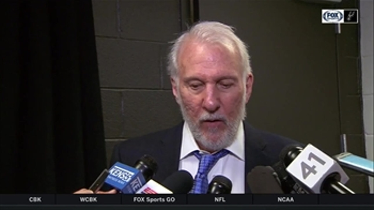 Gregg Popovich on Spurs being relentless in win over Pistons