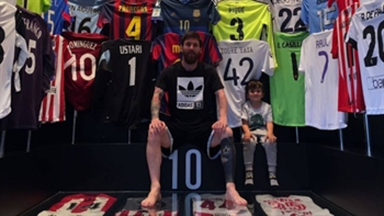 Leo Messi shows off his epic kit closet
