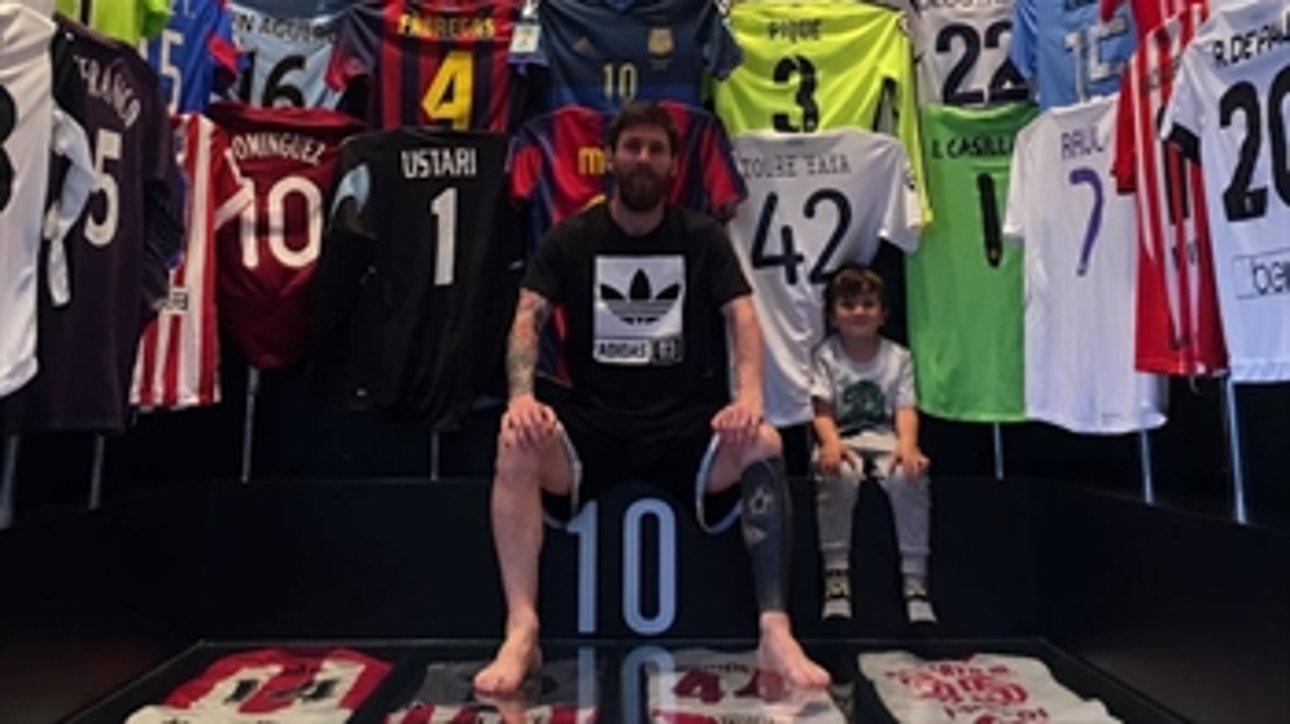 Leo Messi shows off his epic kit closet
