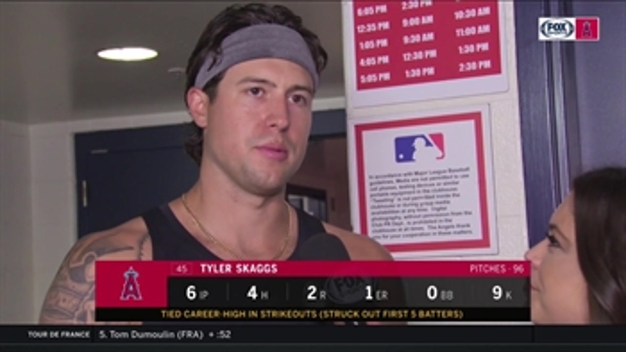 Tyler Skaggs is rolling with confidence after career night on the mound