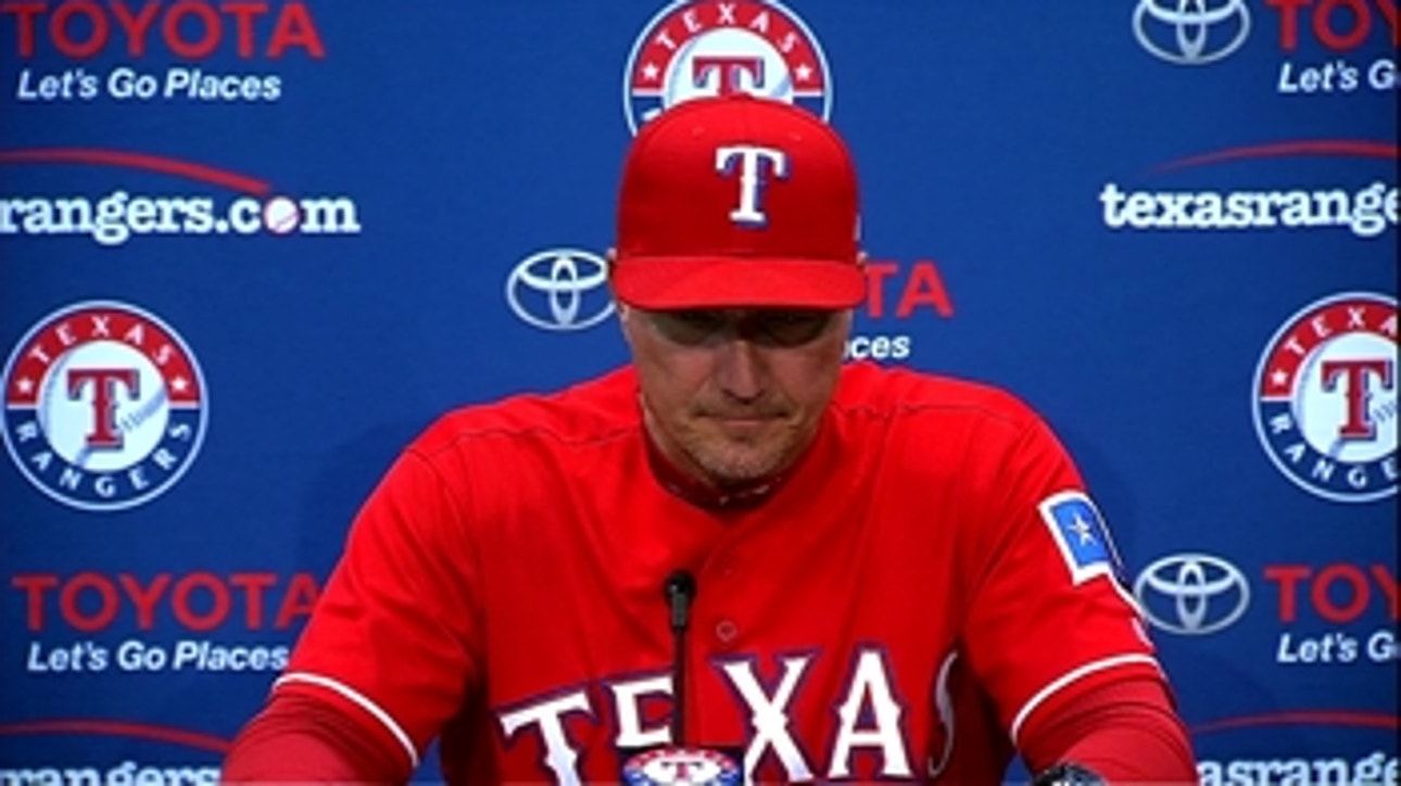 Jeff Banister on Yu Darvish in 7-1 loss to Houston