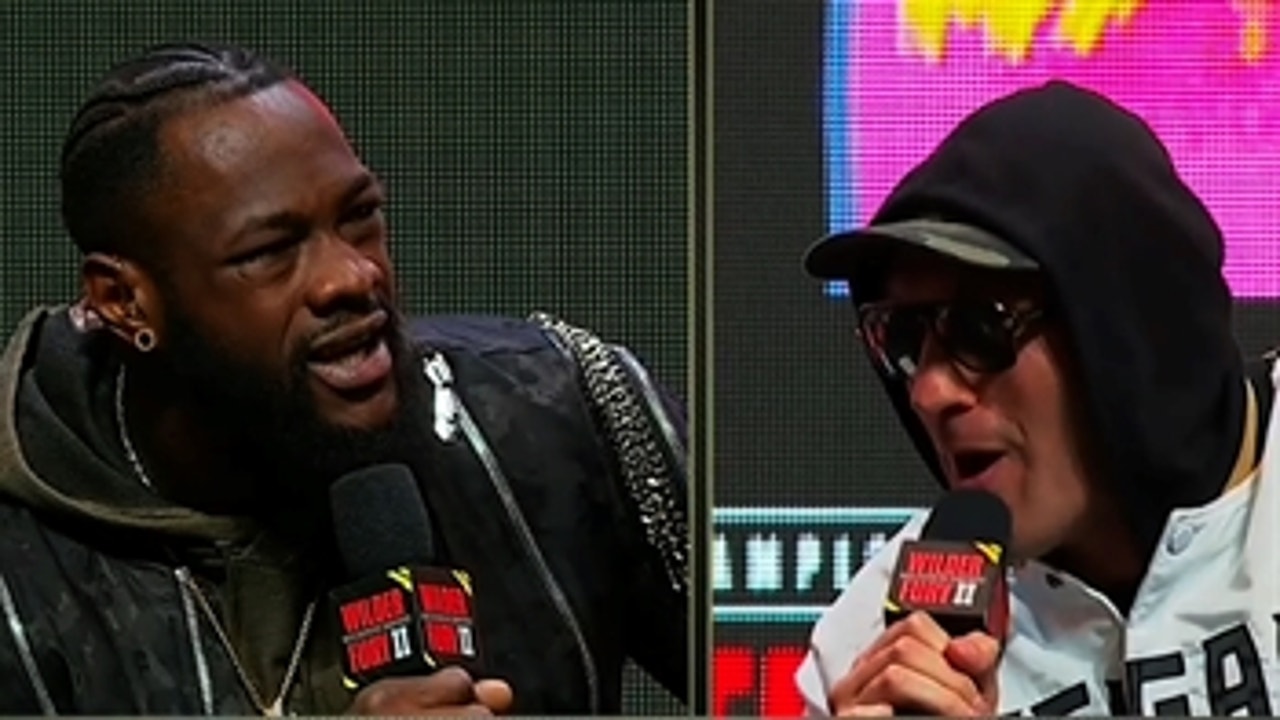 The best of Deontay Wilder and Tyson Fury's contentious press conference | PBC on FOX