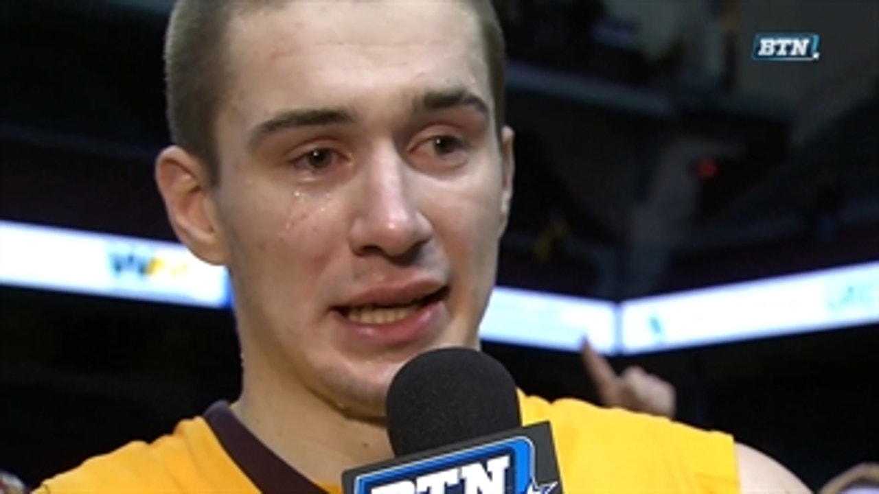 College hoops player breaks down into tears in emotional post-game interview
