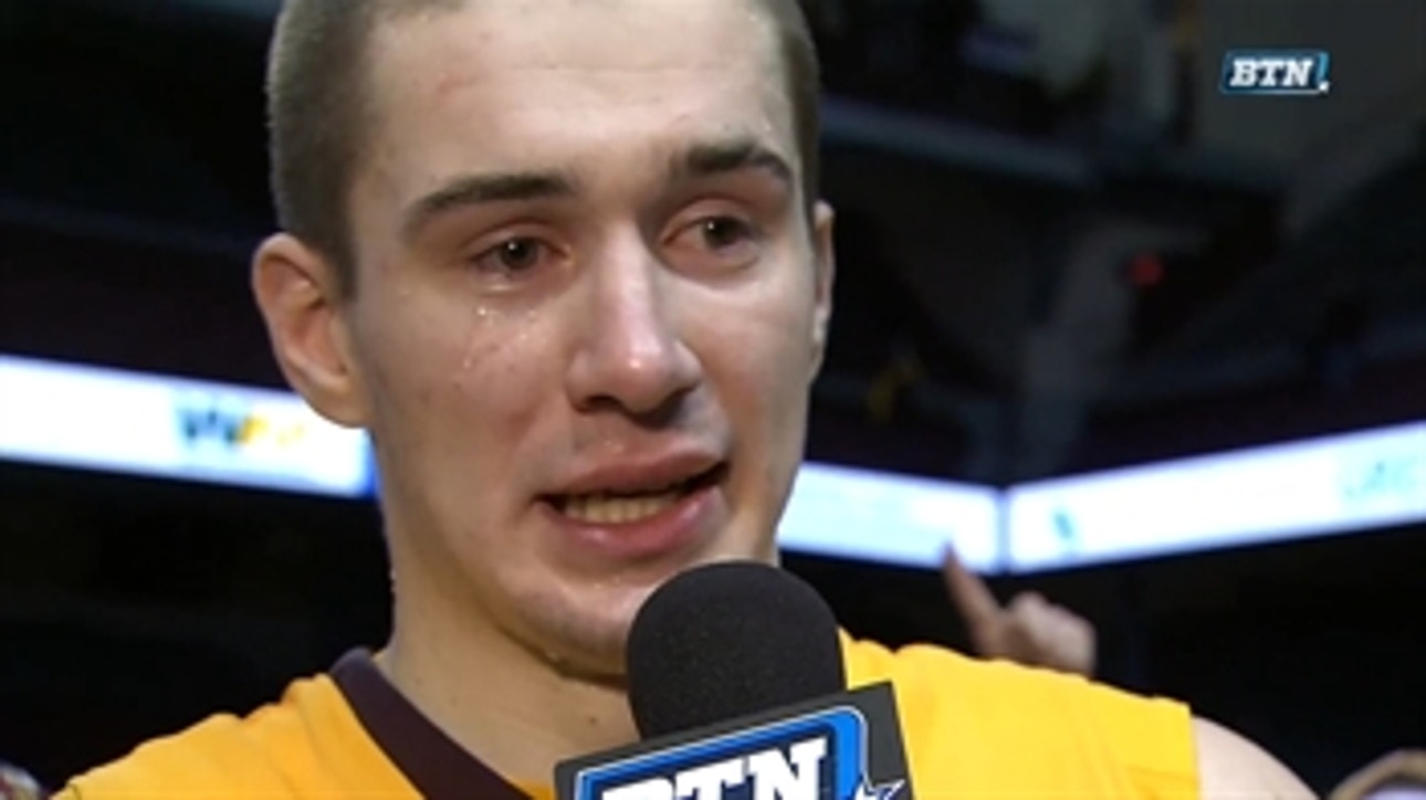 College hoops player breaks down into tears in emotional post-game interview